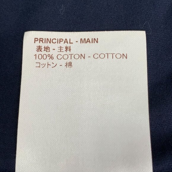 LOUIS VUITTON Grey & Navy LV Logo Cotton T-Shirt Size M Made In Italy - Picture 3 of 7